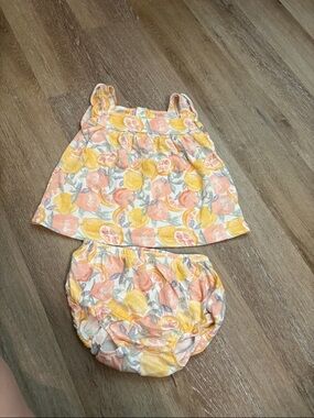 Carter's Citrus Print Tank Top & Bloomer Set - Yellow & Peach